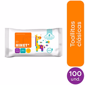 Toallitas Húmedas para Bebé Ninet Paquete 100un