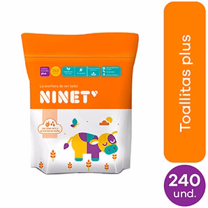 Toallitas Húmedas para Bebé Ninet Paquete 240un