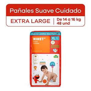 Pañales para Bebé Ninet Talla XL Paquete 48 un