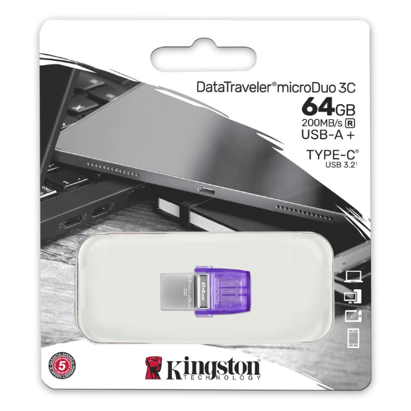 Memoria Kingston DataTraveler microDuo 3C USB-C - Imagen 3