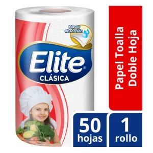 Papel Toalla ELITE Mega Rollo Doble Hoja