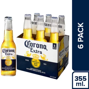 Cerveza CORONA Extra 6 Pack Botella 355ml