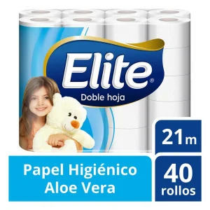 Papel Higiénico ELITE Doble Hoja Paquete 40 Rollos