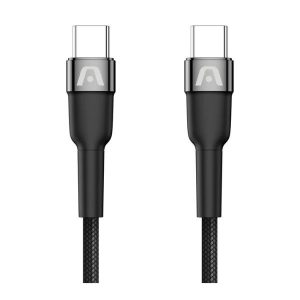 Cable ArgomTech Dura Speed USB-C a USB-C 65W 3m,  ARG-CB-0048BK
