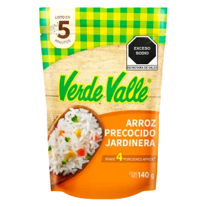 Arroz Verde Valle Precocido Jardinera 140 grs