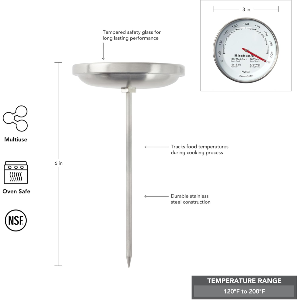 Termómetro Curvo KitchenAid para Freír KQ902 - Imagen 4