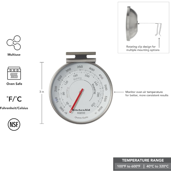 Termómetro Curvo KitchenAid para Freír KQ903 - Imagen 2