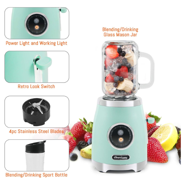 Licuadora Americana EPB399 Personal Retro Style - Imagen 5