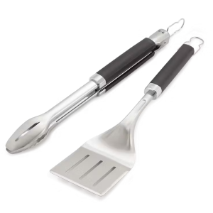 Set Weber Pinzas y Espátula de precisión para parrilla