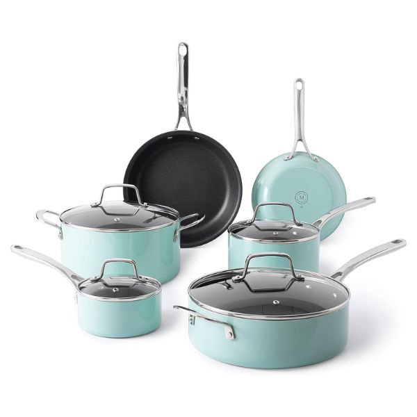 Juego de Ollas Antiadherentes Martha Stewart 10 Piezas