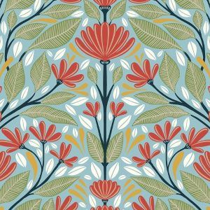 Papel tapiz NextWall Shalin Folk Floral