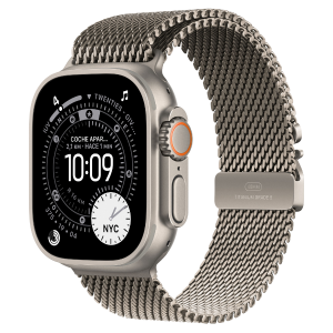 Apple Watch Ultra 3 49 mm GPS + Celular – Milanese Loop Titanio Mediana