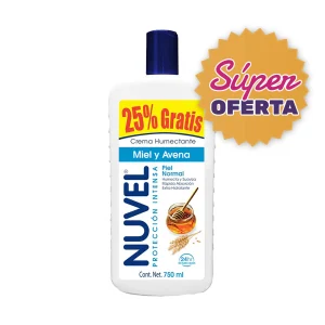 Crema Líquida Nuvel Miel y Avena 750 ml