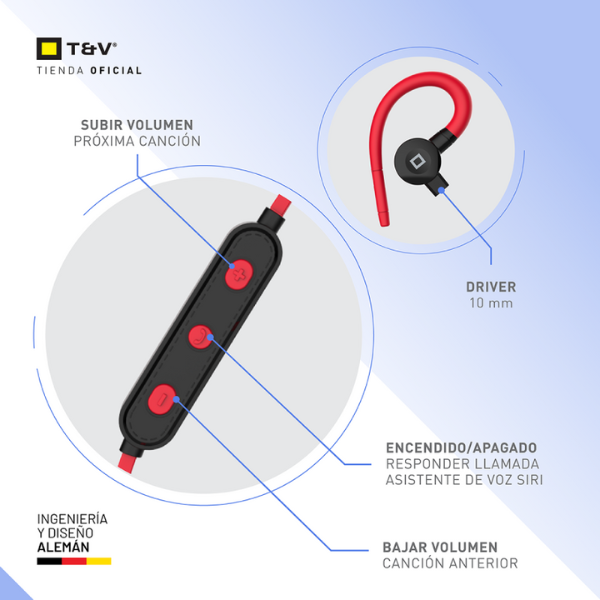 Audífonos Thonet & Vander Neckband VR10 - Imagen 6