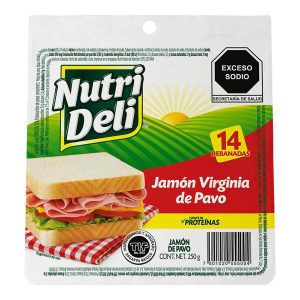 Jamón Nutri Deli Virginia de Pavo 250 gr.