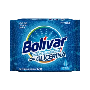 Jabón para Ropa BOLIVAR Glicerina Empaque 420 gr