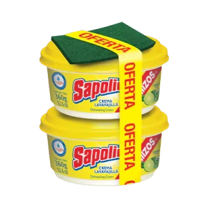 Sapolio Limón Lavavajilla en pasta Pack 2 x 360 g