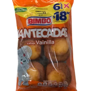 Pan Bimbo Mantecadas Vainilla 6 unidades