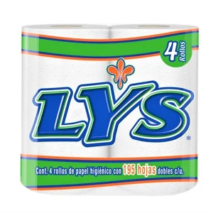 Papel Higiénico Lys 195 H. Paq. 4 U