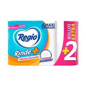 Papel Higiénico Regio Rinde+ 4U+2U/375H