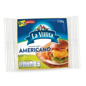 Queso La Villita Americano Amarillo 175 G