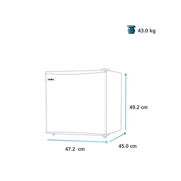 Frigobar Mabe 2 Pies, RMF0260XMXX3 - Imagen 5