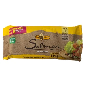 TOSTADA SANISSIMO SALMAS 144GR CAJITA