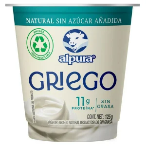 YOGURT ALPURA GRIEGO 125 g SIN/AZU
