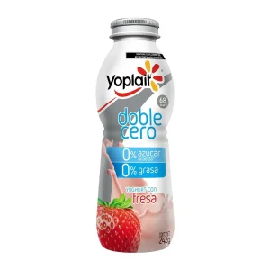 YOGURT YOPLAIT DOBLE CERO BEBIBLE 242GR FRESA