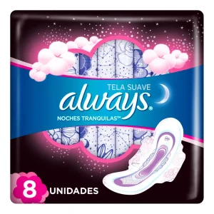 Toallas Higiénicas Always Noches Tranquilas Normal Larga Bolsa 8un