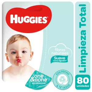 Toallitas Húmedas para Bebé Huggies One & Done Paquete 80un