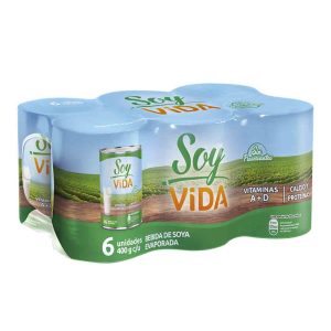 Soya Evaporada Soy Vida Six Pack Lata 400g